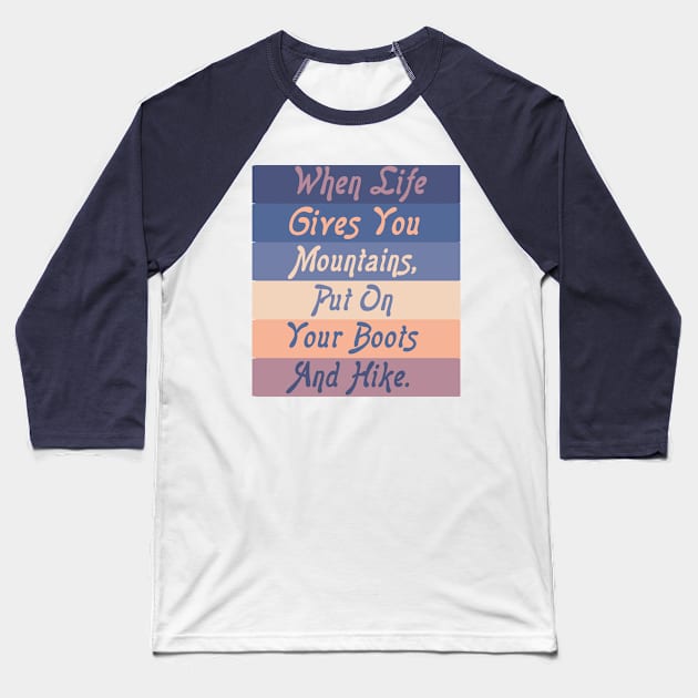 Uplifting Mood Baseball T-Shirt by CuratedlyV